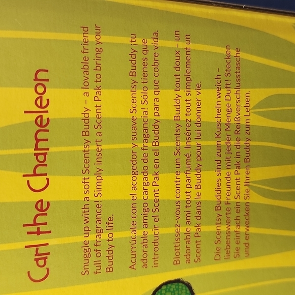 NIB, Scentsy Buddy Authentic Kids. Carl the Chameleon. - Picture 14 of 16